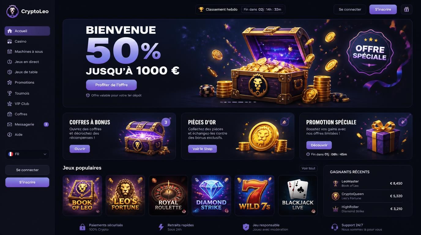 Image mettant en avant des bonus généreux et promotions attractives